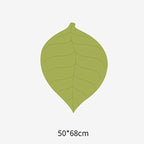Cat Bed Mat Leaf Shape Soft Dog Bed Crate Pad Machine Washable Mattress Medium Small