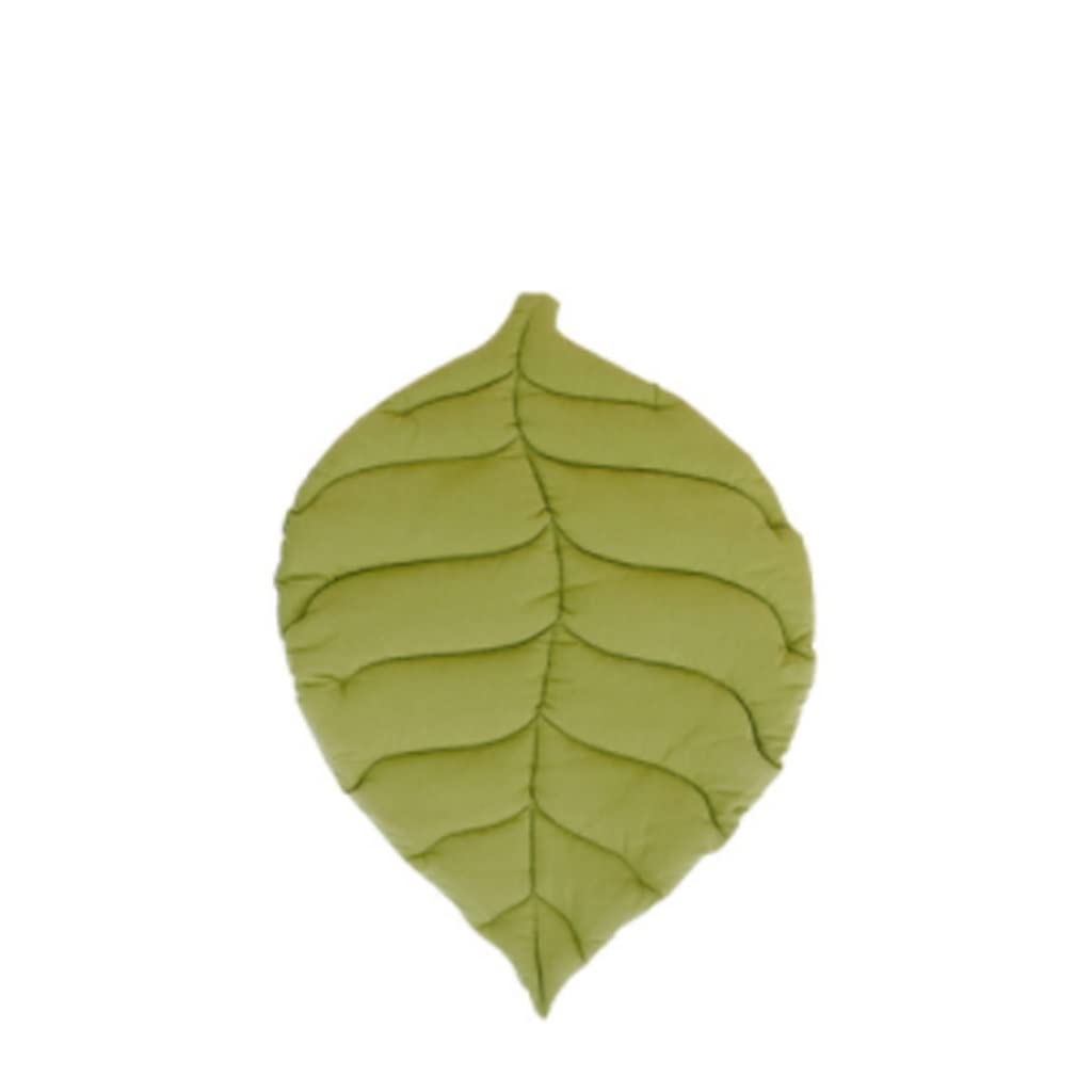 Cat Bed Mat Leaf Shape Soft Dog Bed Crate Pad Machine Washable Mattress Medium Small