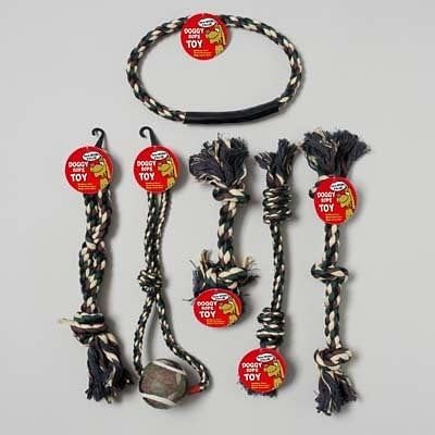 DOG TOY ROPE CHEWS 6 ASSORTED CAMO COLORS IN PDQ, Case Pack of 72