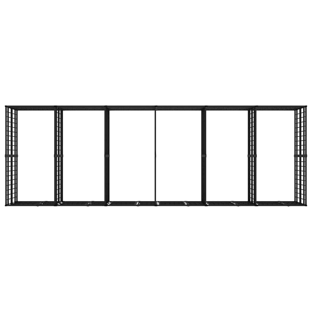 Outdoor Dog Kennel Heavy Duty Steel Exercise Pen, Extra Large Pet Playpen with Lockable Door for Backyard, 226.8 x 75.6 x 78.7 Inches