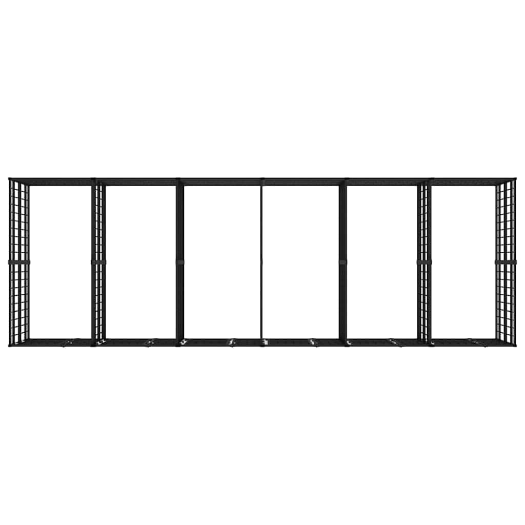 Dog Kennel, Heavy Duty Exercise Playpen, Lockable Gate, Black