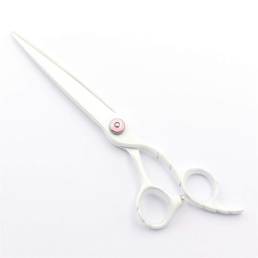 Pet Groomer with Color Large Cut Comprehensive Straight Cut Dog Shearing Hair Shaving Tools, 7" (Size : 7.0 inches yellow) (7.0 inches white)