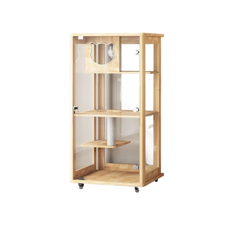 Luxury Pet House Panoramic Luxury Cat Villa Large Indoor Cat House Cat Cage for Home Use