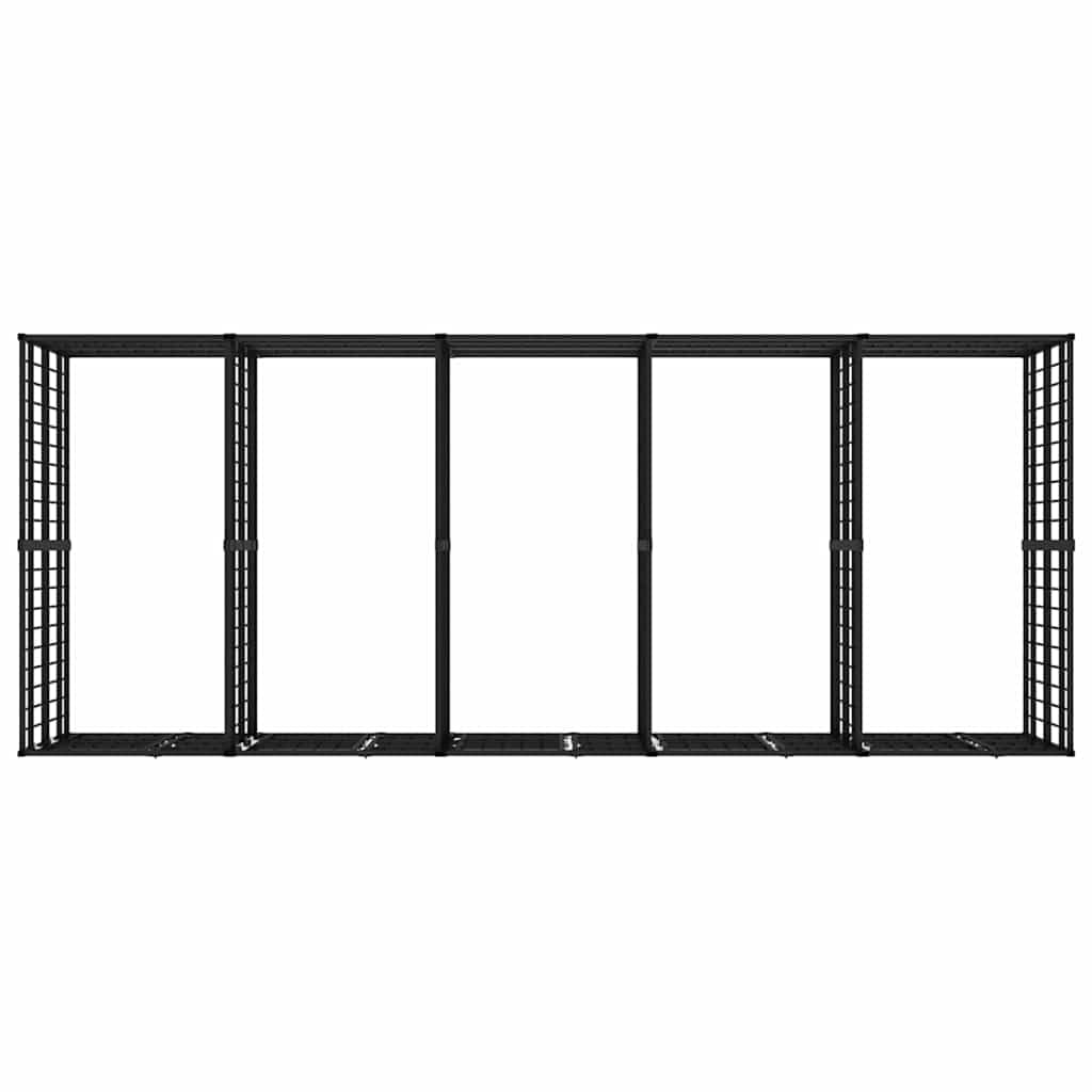 Dog Kennel, Heavy Duty Exercise Playpen, Lockable Gate, Black