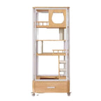 Luxury Pet House Chic Cat Villa Full-Spectrum Indoor Cat House Large Cat Cage for Home Use
