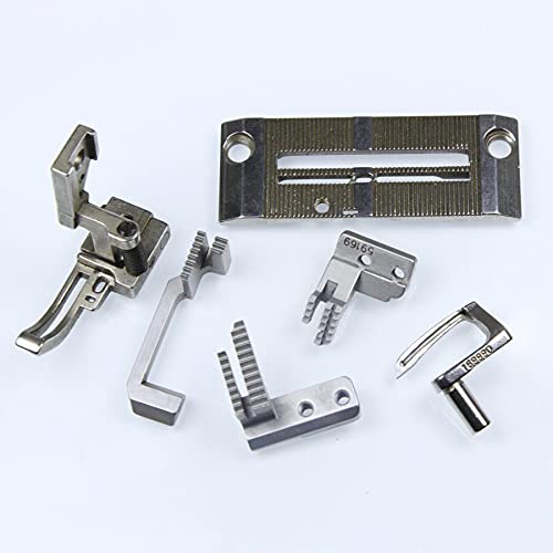 PFAFF 3811-3/55 Gauge Set Golden Wheel CS-5940 5943, PFAFF 3811 Needle Plate Feed Dog Presser Foot Looper Sewing Machine