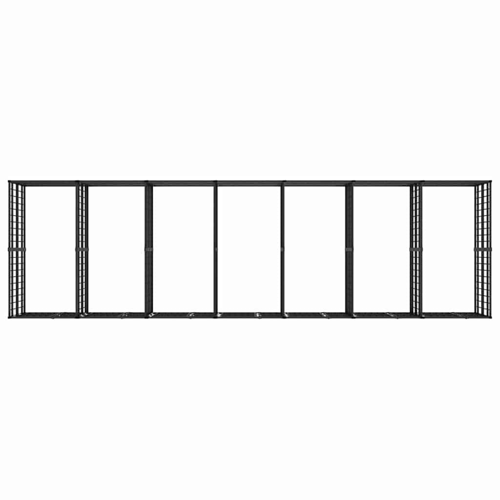Dog Kennel, Heavy Duty Exercise Playpen, Lockable Gate, Black