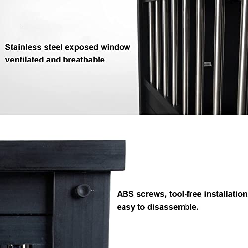 pet Crate Multi-Functional Pet Cage Crate, Furniture Dog Crate End Table, Detachable Pet Kennels with Doors, Medium and Large Dog House for Indoor Use (Color : D, Size : 76 * 54 * 64cm)