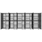 Heavy Duty Outdoor Dog Kennel Steel Playpen 189x75.6x78.7 in