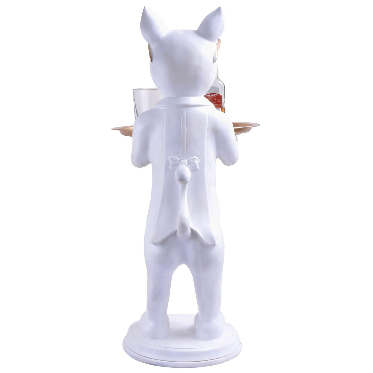 Mine Estore Cool Dog Showpiece with Plate for Home Décor Item | Kitchen,Bedroom,Office,Dinning Table Decorative Item -09