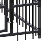 Steel Dog Kennel with Roof 119 ft