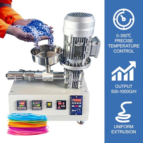 3D Printer Filament Maker, 1000w Pellet Extruder,for ABS/TPU/PET Materials, Ideal for Custom Filament Production