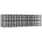 Dog Kennel, Heavy Duty Exercise Playpen, Lockable Gate, Black