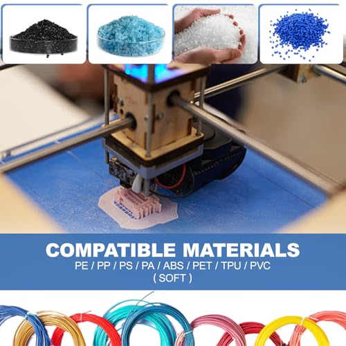 3D Printer Filament Maker, 1000w Pellet Extruder,for ABS/TPU/PET Materials, Ideal for Custom Filament Production