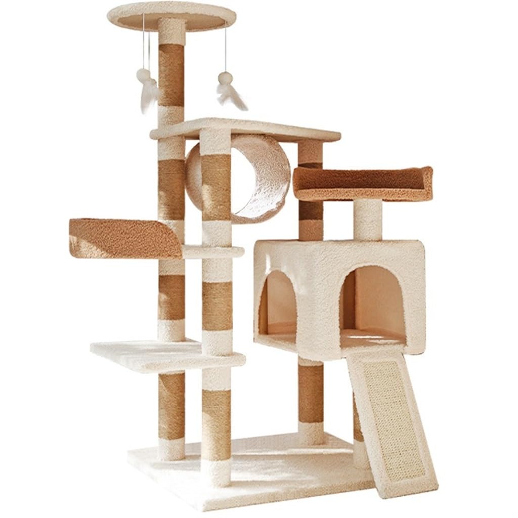 Cats Villa Wood Climbing Frame Big Tree House Activity Center Bed Tower Post Pet Products
