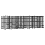 Steel Dog Kennel 138.9 ft Powder Coated Outdoor