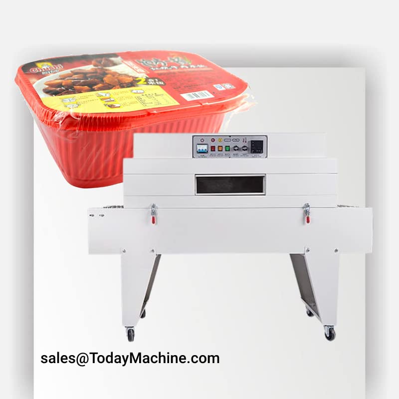 Manufacturer Automatic PE PET Plastic Film Heat Shrink Stretch Wrapping Packing Machine