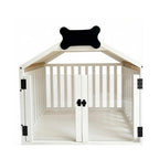 Cat House Solid Wood Dog House Indoor Small Breed Pet Kennel(Brown,XL)