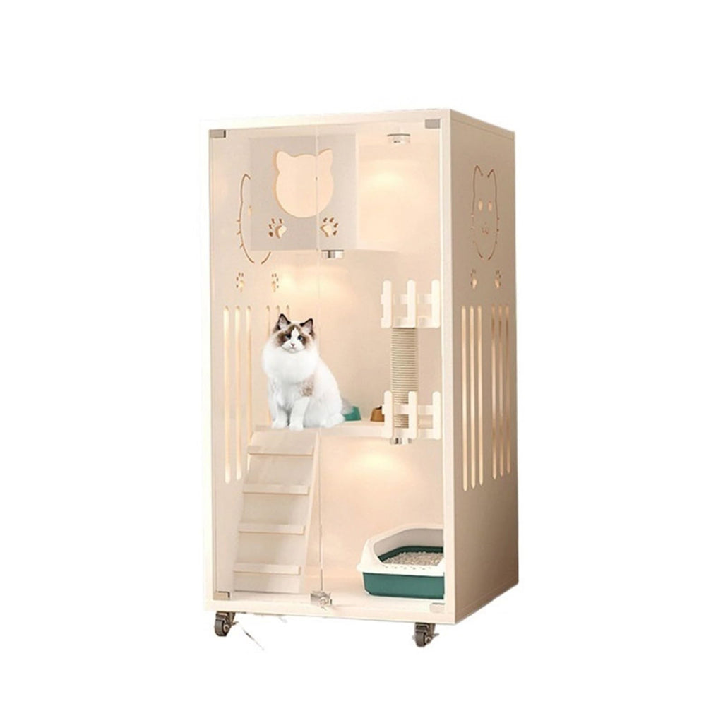 Luxury Pet House Panorama Cat Villa Luxury Cat House Spacious Indoor Cat Cage for Home Use