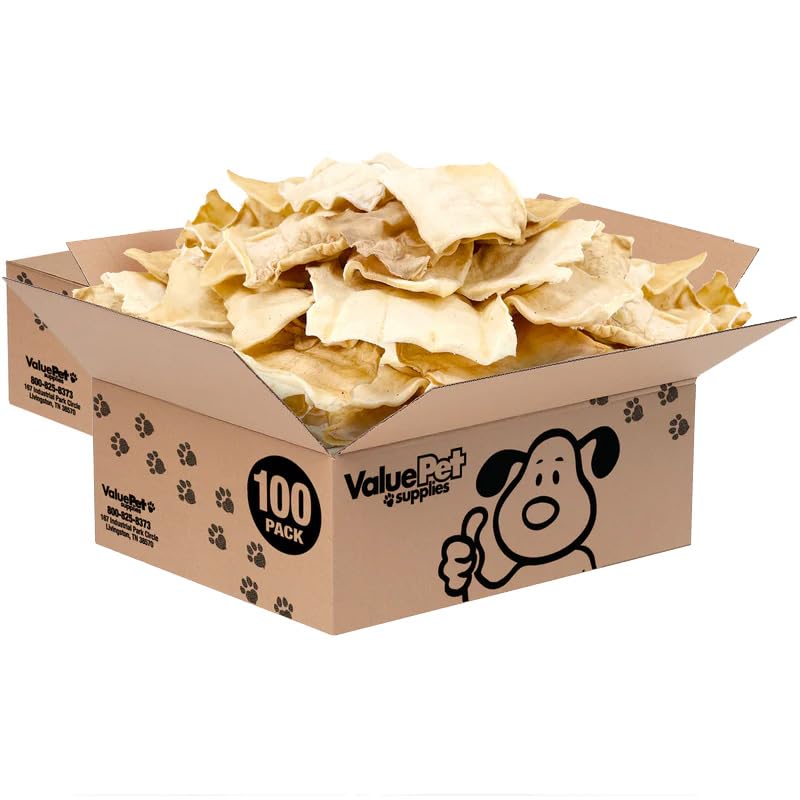 ValueBull USA Beef Rawhide Chips for Dogs, Chicken, 400 Count