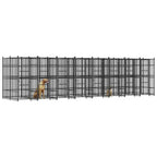 Dog Kennel, Heavy Duty Exercise Playpen, Lockable Gate, Black