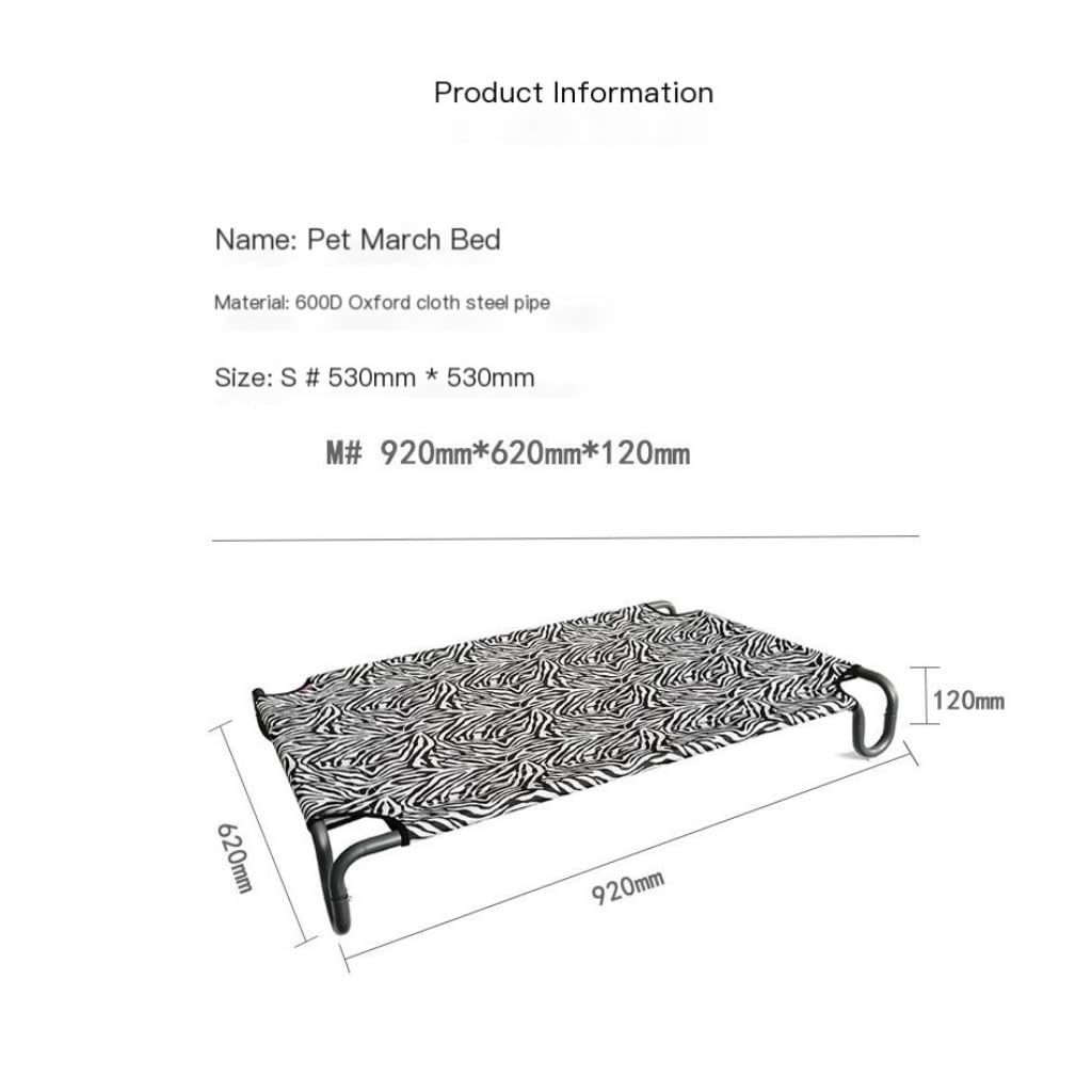 Pet Bed Dog Kennel Universal for All Seasons Dog Camp Bed Detachable and Washable Pet Bed Off The Ground Cat Sleeping Bed Pet Beds for Cats(A,55 * 55 * 12cm)