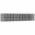 vidaXL Outdoor Dog Kennel Steel 198.4 ft²