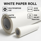 20 DTF Transfer Film Rolls (Hot Peel) 24""x 328ft Double-Sided Clear PET Heat Transfer Paper for Direct-to-Film Printing 24-inch DTF Film Roll Compatible with All DTF Printers for T-Shirts Textile