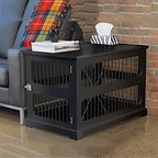 pet Crate Multi-Functional Pet Cage Crate, Indoor Dog Crate Furniture, End Table with Safety Lock, Pet Home Dog Kennel for Small and Medium Dog (Color : Schwarz)