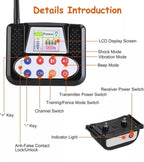 Dog Wireless Fence, Electric Pet Containment System, Waterproof and Rechargeable Training Collar Receiver, Vibration & Shock, With Accurate 2.4G Signal, Safe Effective for Stubborn Dogs,for4dogs