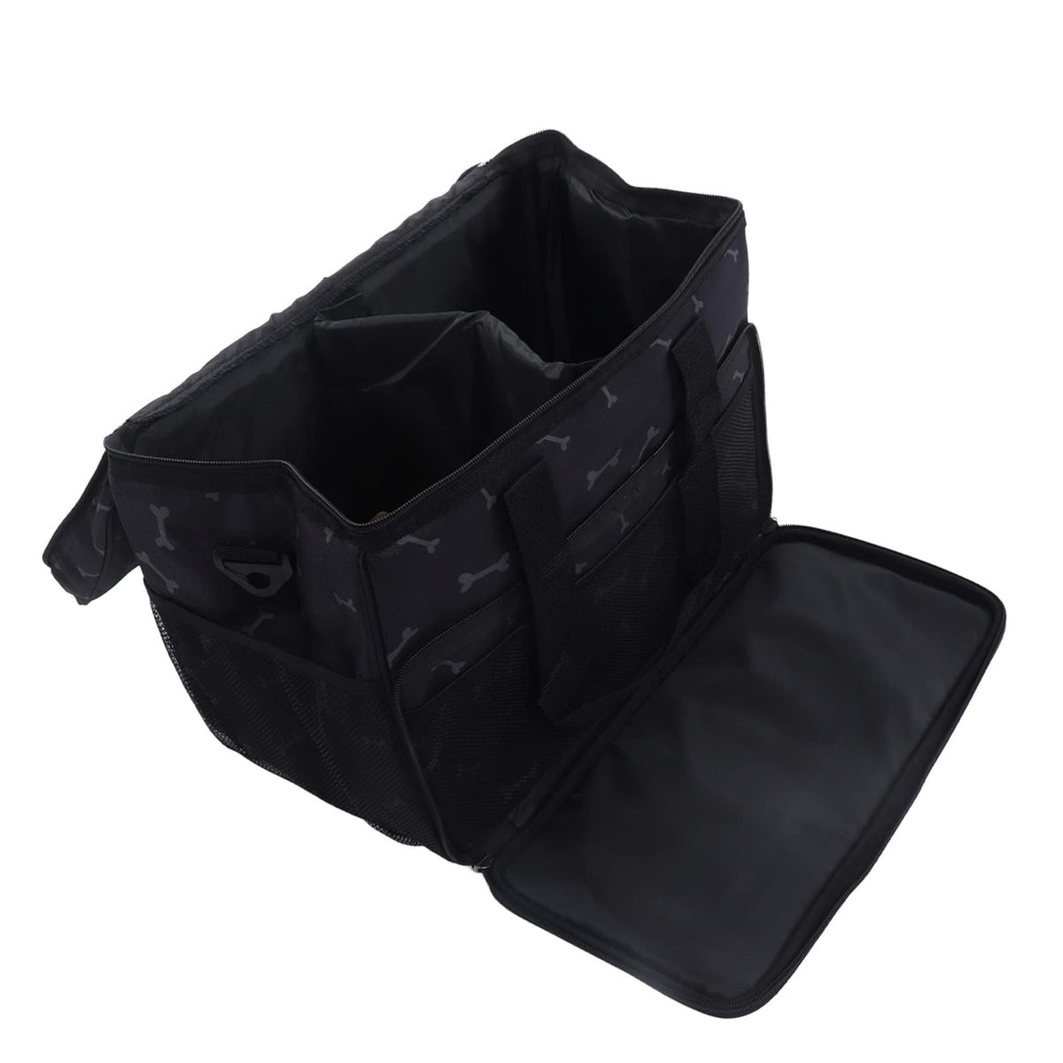 Dog Travel Bag, Multifunction Pockets, Lightweight & Durable Oxford Cloth, for Travel, Hiking, Outdoor Activities, Approx. 38.5x21x33cm