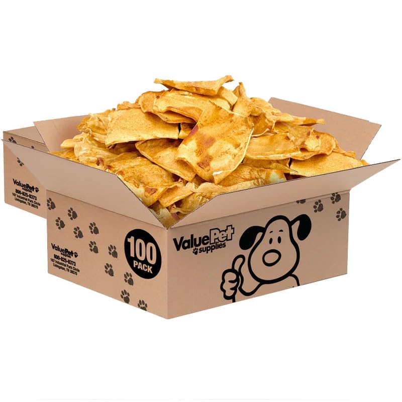 ValueBull USA Beef Rawhide Chips for Dogs, Chicken, 400 Count