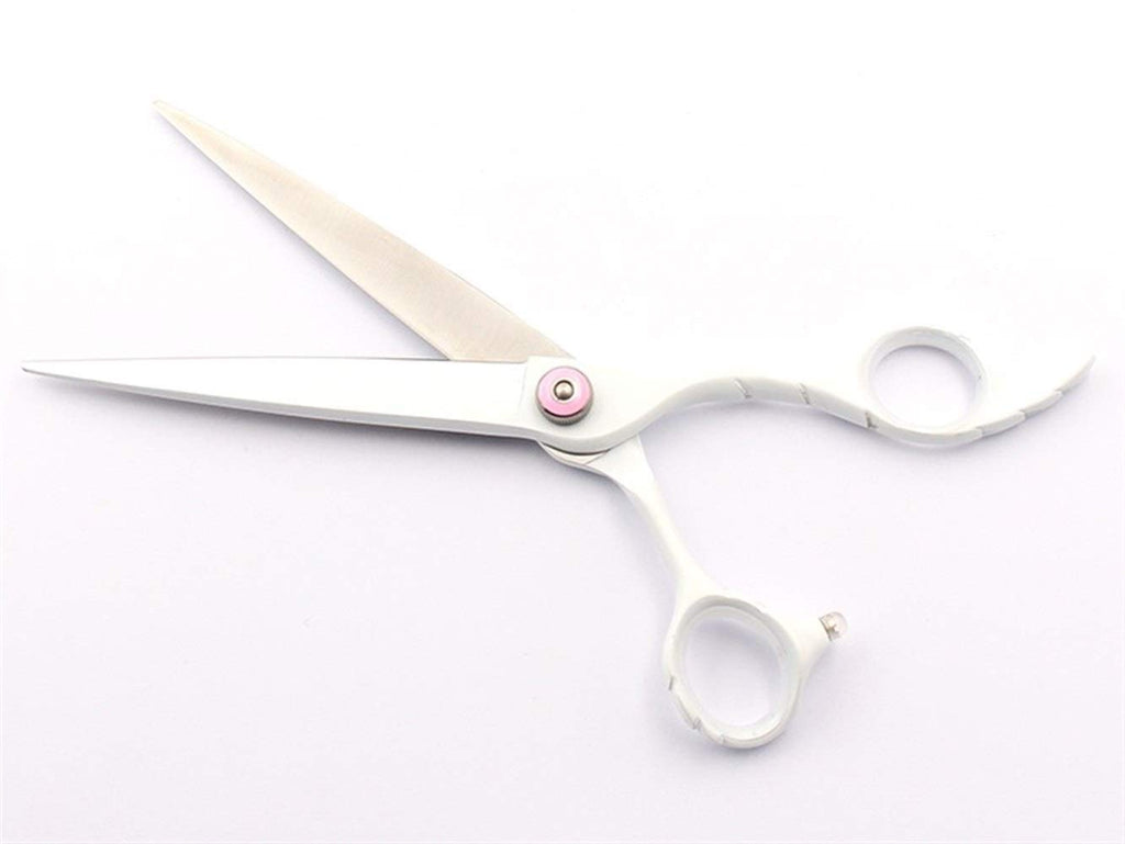 Pet Groomer with Color Large Cut Comprehensive Straight Cut Dog Shearing Hair Shaving Tools, 7" (Size : 7.0 inches yellow) (7.0 inches white)