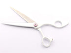 Pet Groomer with Color Large Cut Comprehensive Straight Cut Dog Shearing Hair Shaving Tools, 7" (Size : 7.0 inches yellow) (7.0 inches white)