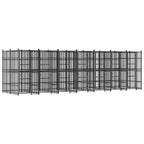 Heavy Duty Outdoor Dog Kennel Steel Playpen 189x75.6x78.7 in