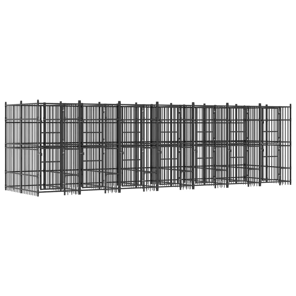 Dog Kennel/Outdoor Steel Playpen/Exercise Gate/Black