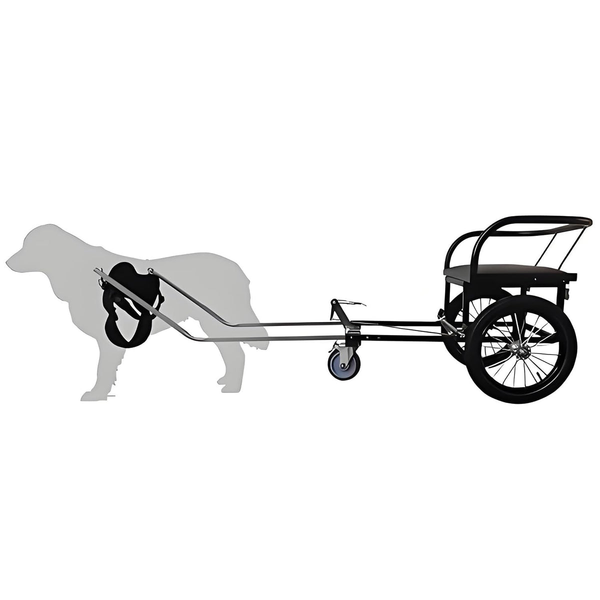 Dogs Pull Carts with Harness and Seats，Dog Sled Wagon for Large and Small Dog with Traction Strap Detachable Dog Trailer Cart，Does Not Take up Space(Size:88lb-110lb)
