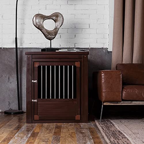 pet Crate Multi-Functional Pet Cage Crate, Furniture Dog Crate End Table, Detachable Pet Kennels with Doors, Medium and Large Dog House for Indoor Use (Color : D, Size : 76 * 54 * 64cm)