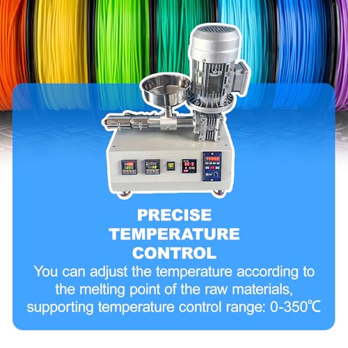 3D Printer Filament Maker, 1000w Pellet Extruder,for ABS/TPU/PET Materials, Ideal for Custom Filament Production