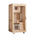 Luxury Pet House Stylish Cat Villa Premium Panorama Cat Cabinet Large Indoor Cat Cage for Home Use