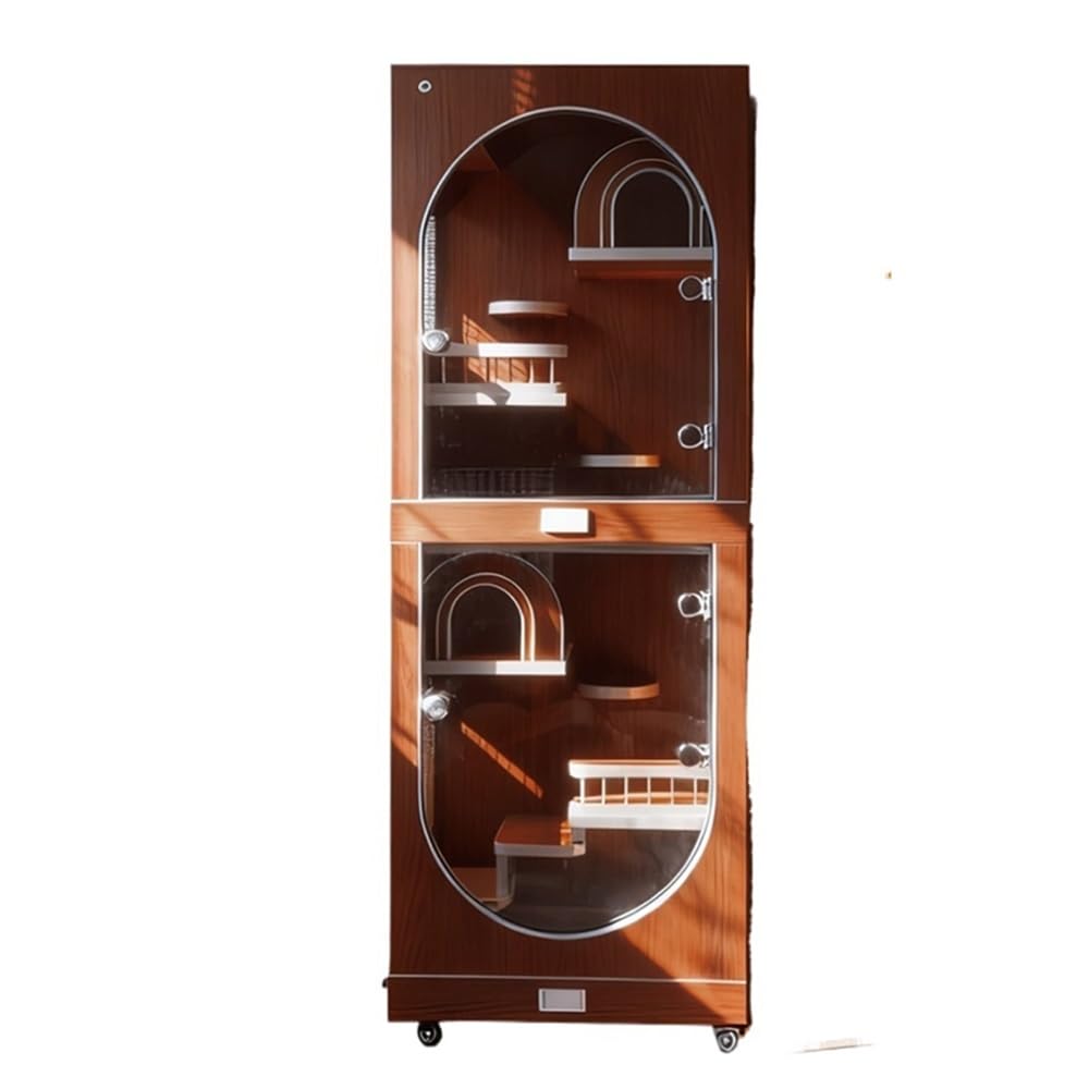 Luxury Pet House Elegant Cat Villa Spacious Indoor House Cage with Panoramic Views for Home Use