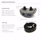 Dog Collar Rechargeable and Waterproof Anti Bark with Static Shock no Stop Training