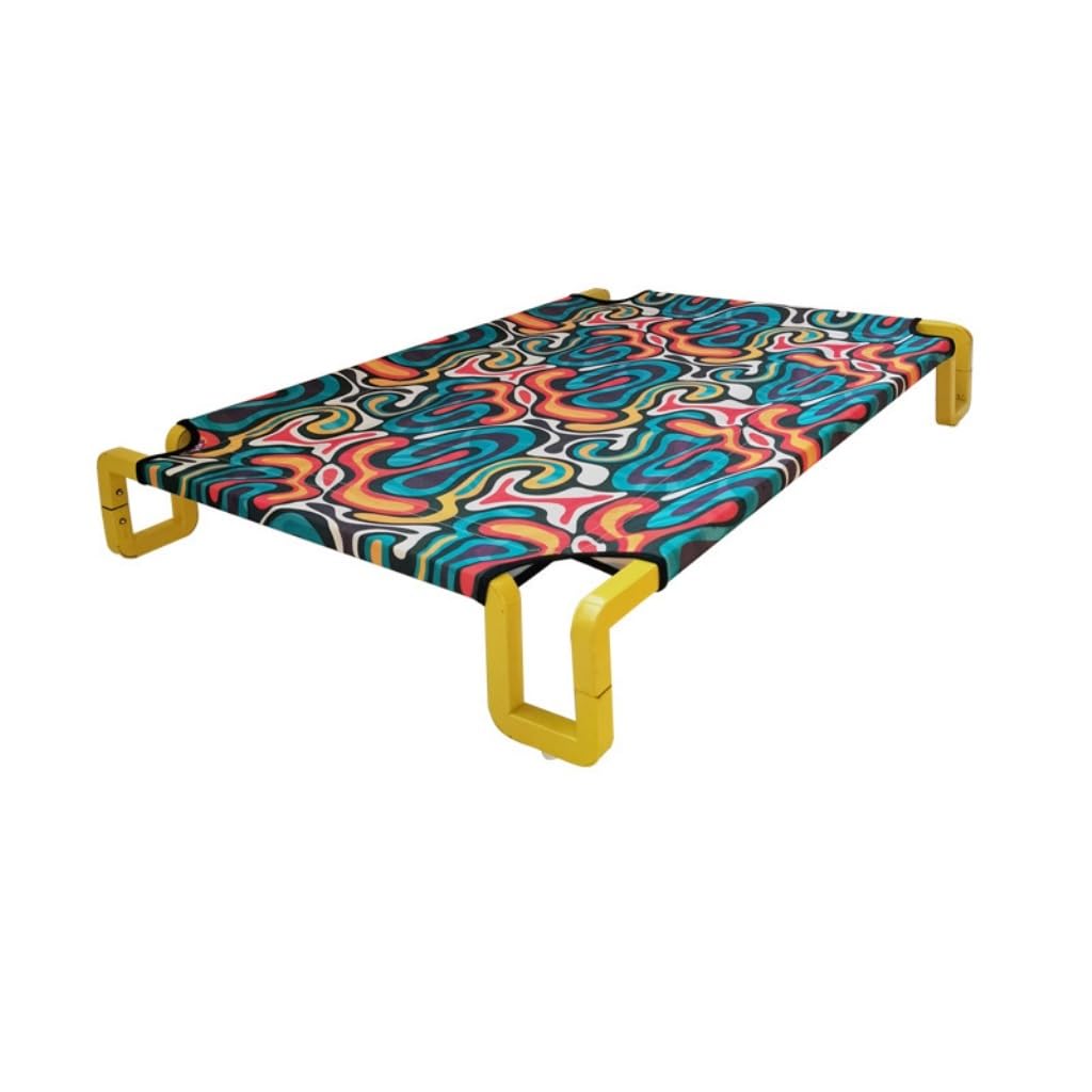 Pet Bed Dog Kennel Universal for All Seasons Dog Camp Bed Detachable and Washable Pet Bed Off The Ground Cat Sleeping Bed Pet Beds for Cats(A,55 * 55 * 12cm)