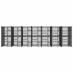 Dog Kennel, Heavy Duty Exercise Playpen, Lockable Gate, Black