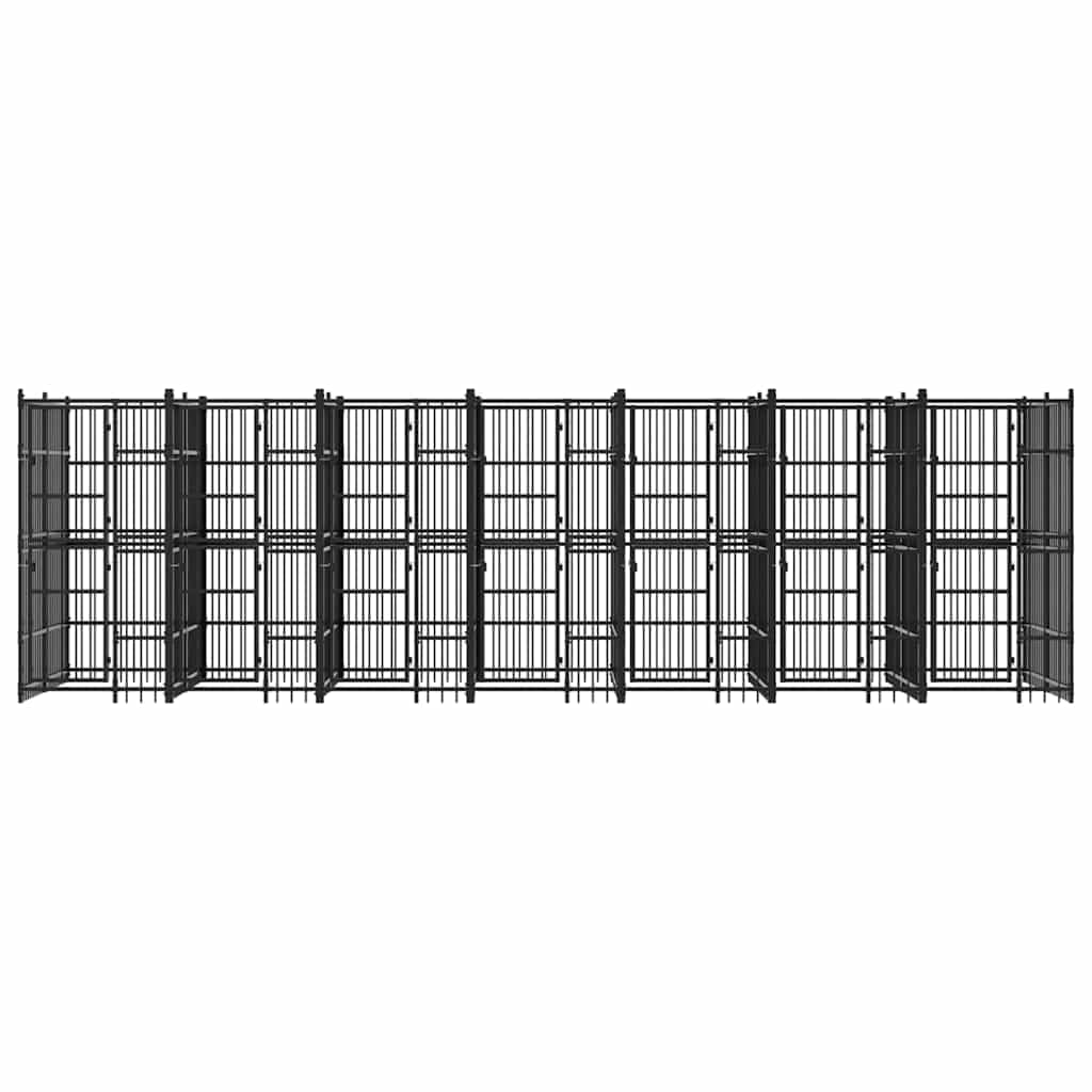Outdoor Dog Kennel, Powder-Coated Steel Pet Exercise Play Pen