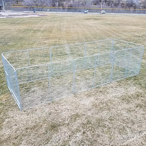 8' X 24' Basic Dog Kennel Pro (Galvanized)
