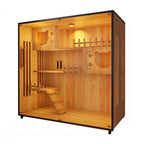 Luxury Pet House Large Wooden Cat Enclosure with LED Light & Wheels for Home Use(Medium)