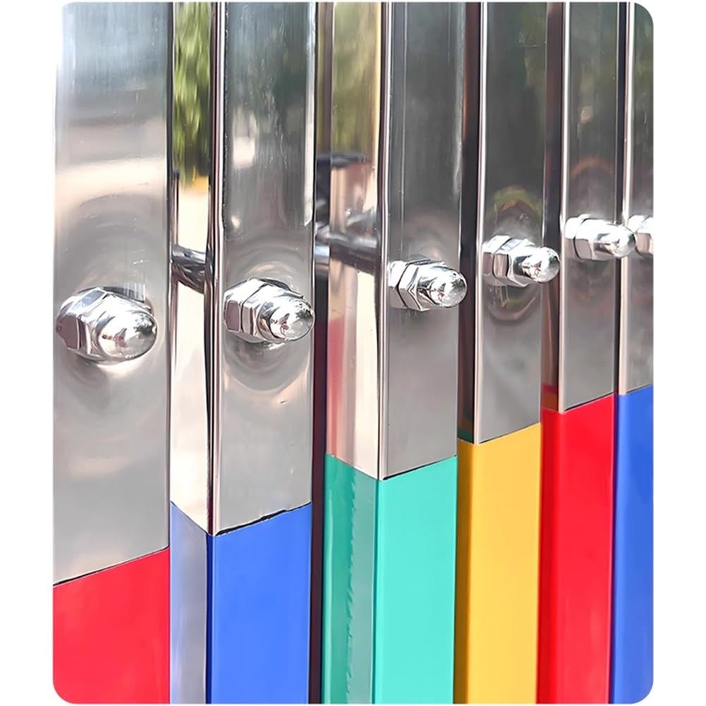 le Expandable Metal Bcade with Casters - Safe Ber Gate for Schools Kindergartens Shopping Malls - Portable Crowd Control Solut (1.2x10m)