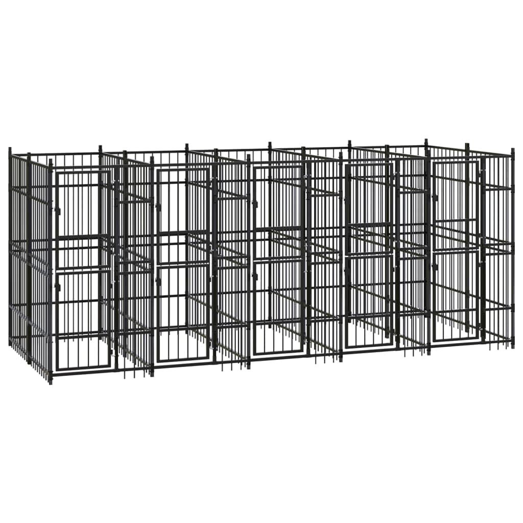 Asomie Outdoor Dog Kennel Steel 99.2 ft² Animal enclosures Pet Cage Dog Kennels Easy to Run Safe US Stock Fast Shipment