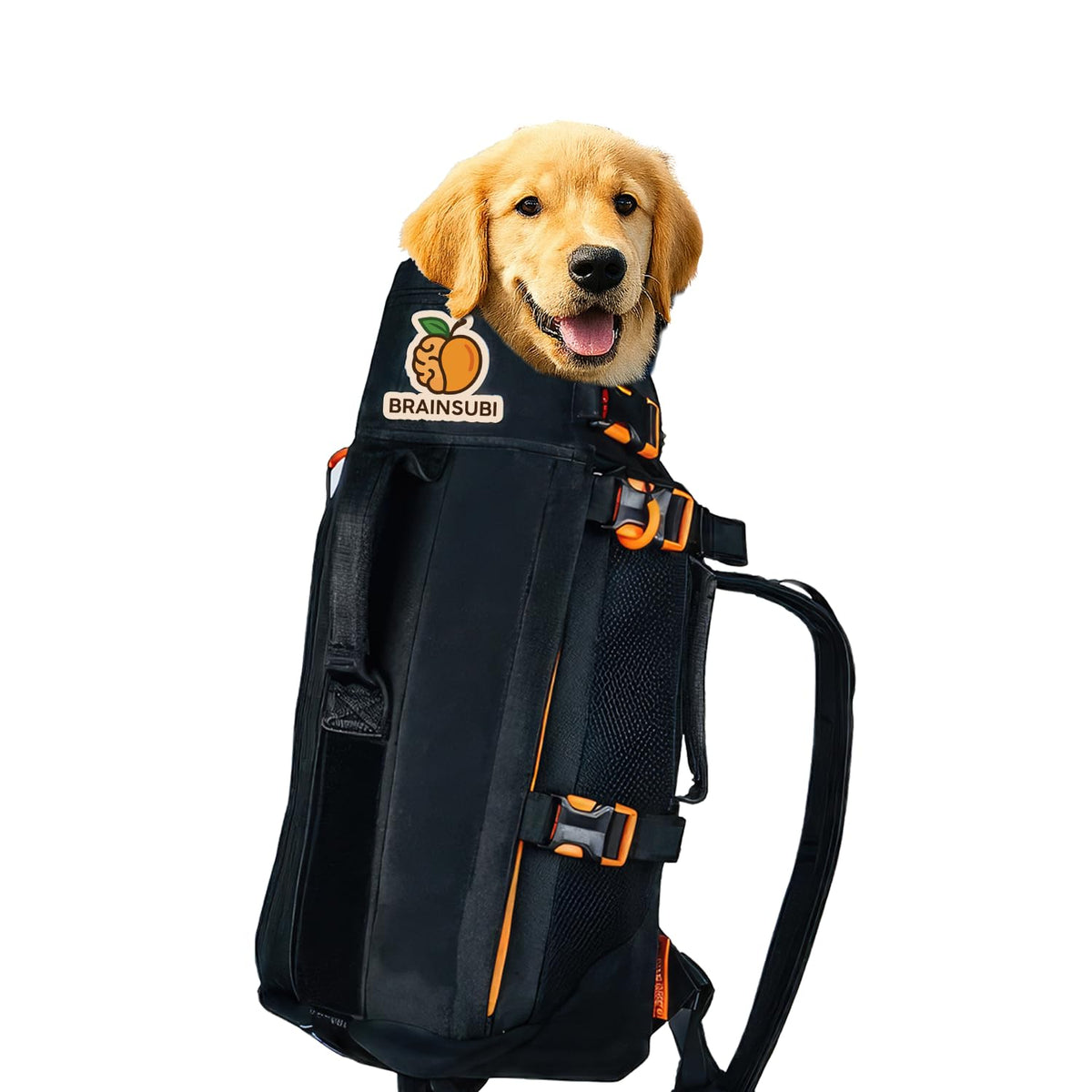 The Maxine One Medium Dog Carrier | Dog Backpack Carrier for Medium Sized Breeds | Adjustable Front Facing Pet Carrier for Travel | Dog Hiking Backpack - Bark After Dark Black
